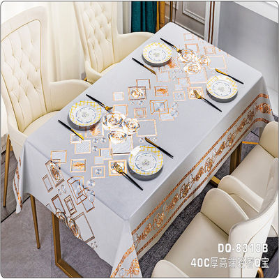 137cm*20m Tablecloth Waterproof Oil-proof Pvc Stain-resistant Wipeable Table Cover
