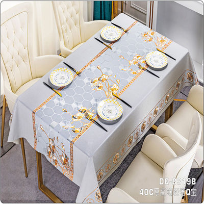 137cm*20m Tablecloth Waterproof Oil-proof Pvc Stain-resistant Wipeable Table Cover