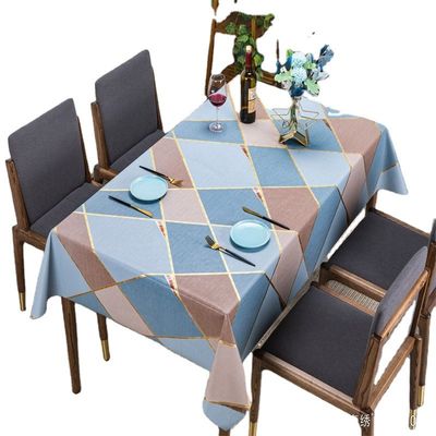 120 Inch Round Christmas PVC Tablecloth Oilproof and Stain Resistant for Square Table