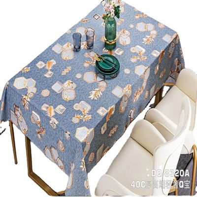 120 Inch Round Christmas PVC Tablecloth Oilproof and Stain Resistant for Square Table