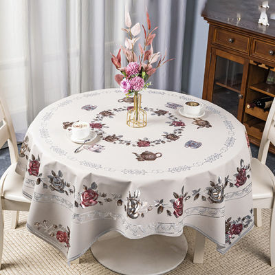 Directly Sell PVC Polyester Tablecloth for Home Party Office Hotel Shop Restaurant