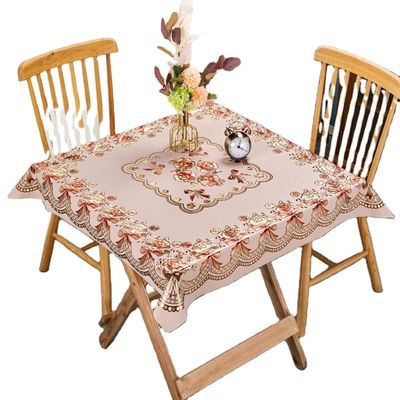 Directly Sell PVC Polyester Tablecloth for Home Party Office Hotel Shop Restaurant