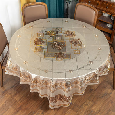 Directly Sell PVC Polyester Tablecloth for Home Party Office Hotel Shop Restaurant