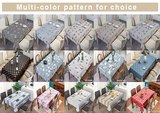 137cm*20m Waterproof Blue Golden Dining Wedding Nonwoven Waterproof Table Cloth Cover