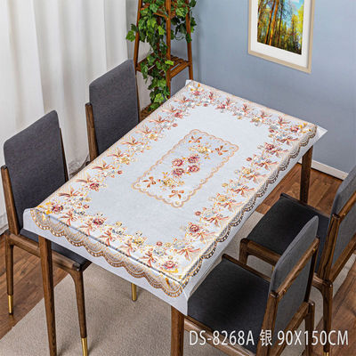 Rectangle Custom PVC Table Cloth Cover Roll for Oil Proof and Waterproof Protection