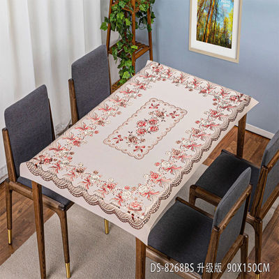 Rectangle Custom PVC Table Cloth Cover Roll for Oil Proof and Waterproof Protection