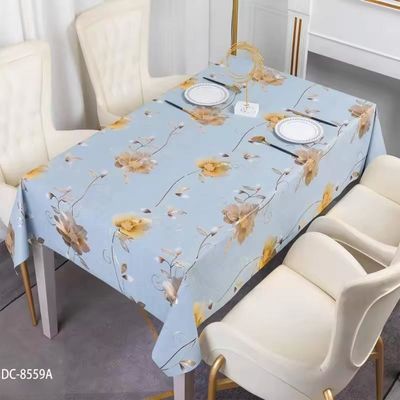 Nonwoven Direct Oil Proof Washable Table Cover for White Wedding Reception Party