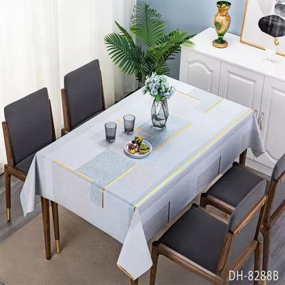 Nonwoven Direct Oil Proof Washable Table Cover for White Wedding Reception Party