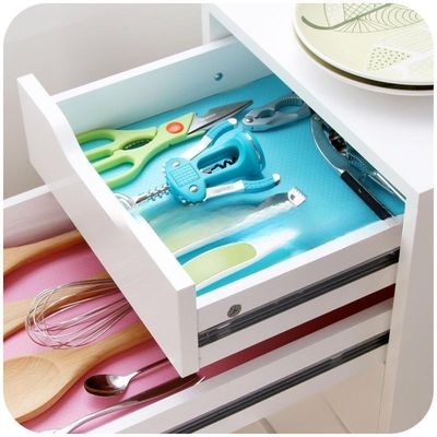 Waterproof Folding Table Mat for Kitchen Cabinet Drawer Household Non-slip Plastic Pad