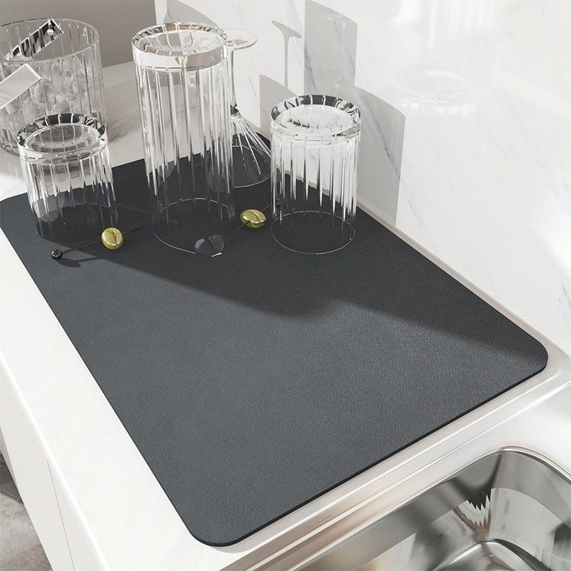 Absorbent Washable Kitchen Draining Mat for Table Decoration in Home and Restaurant