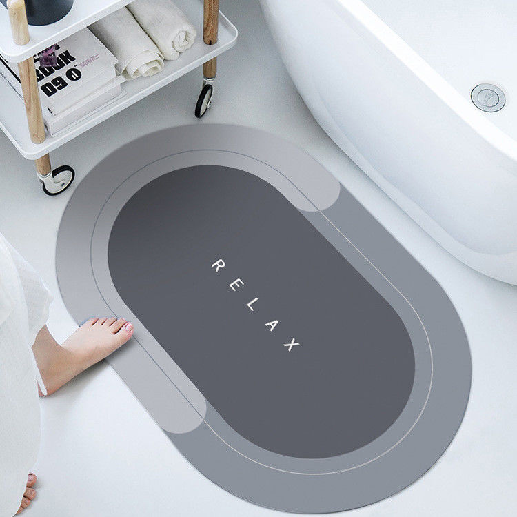CLASSIC Design Style Super Absorbent Bath Rug Multipurpose Bathroom Rug Non Slip Print Bath Mat
