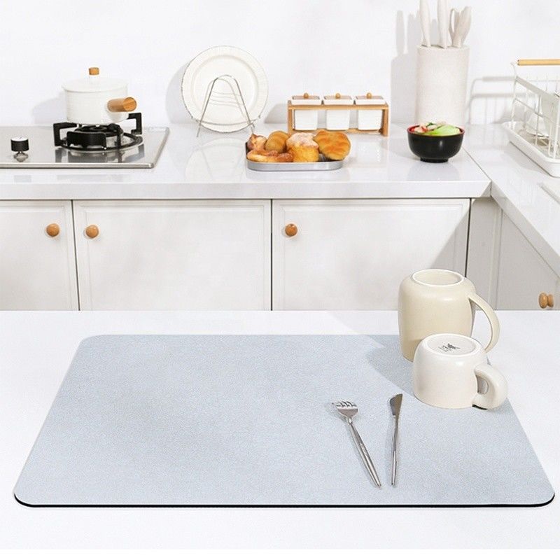 Reusable Heat Resistant Kitchen Dish Drying Mat for Table Decoration Accessories