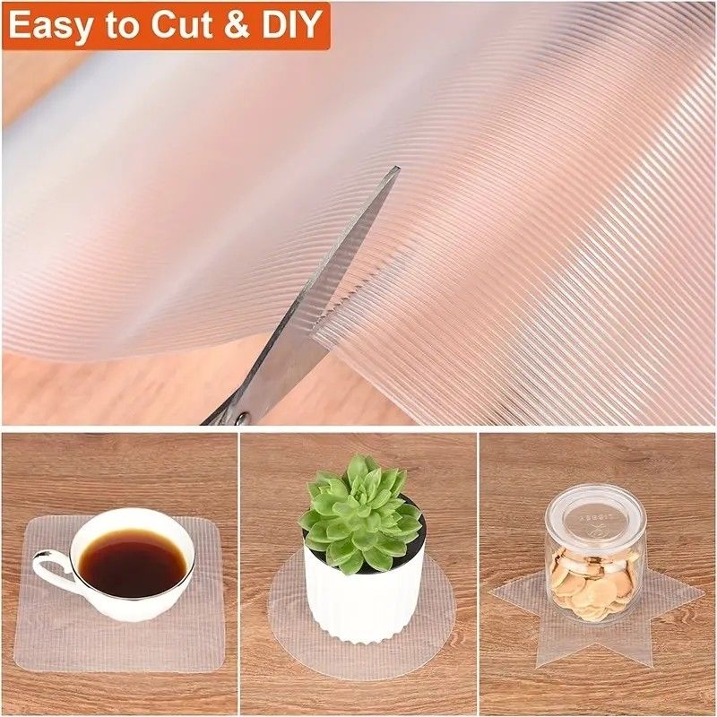 Kitchen Cabinets Drawer Shelf Liner Plastic Table Decoration Accessories Anti Slip Mat
