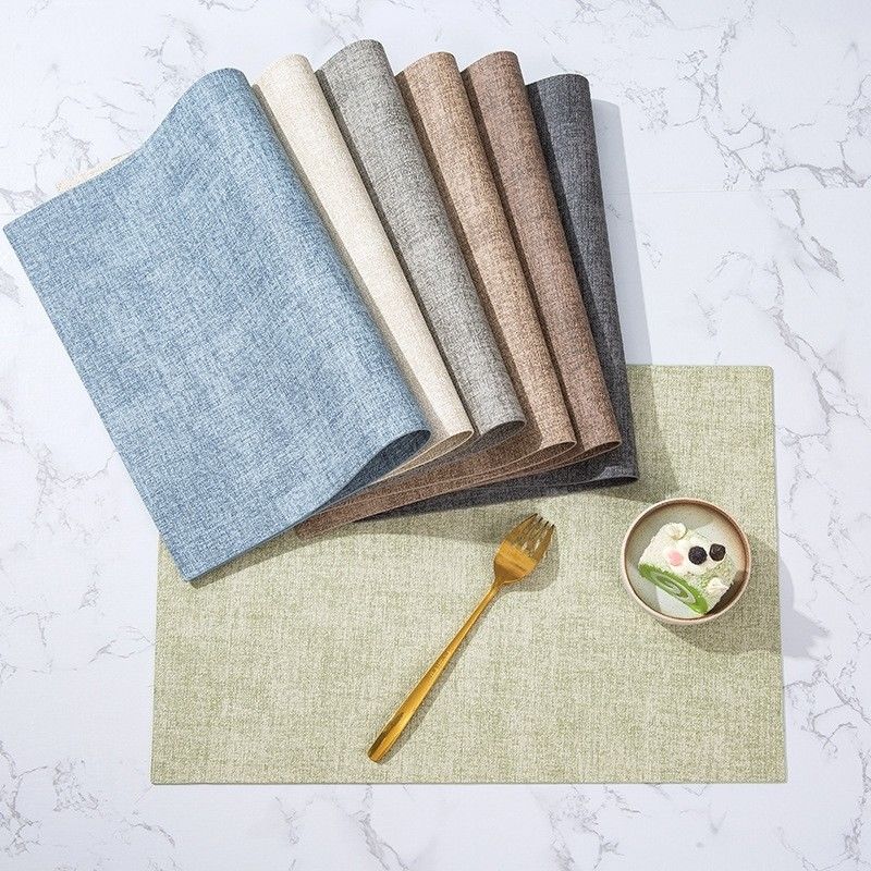 Xin Hui Kitchen or Dining Table Mat Place Mat with Printing Pattern in Grey and Black