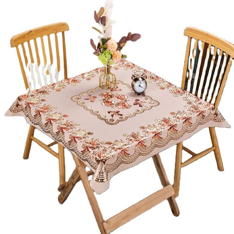 100cm*100cm/120cm*120cm/150cm*150cm/180cm*180cm Modern Years Table Covers for Restaurant